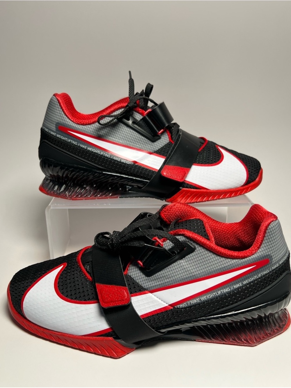 Nike Romaleos 4 Weightlifting Gym Training Shoes Black Red CD3463-003 Men Size 9